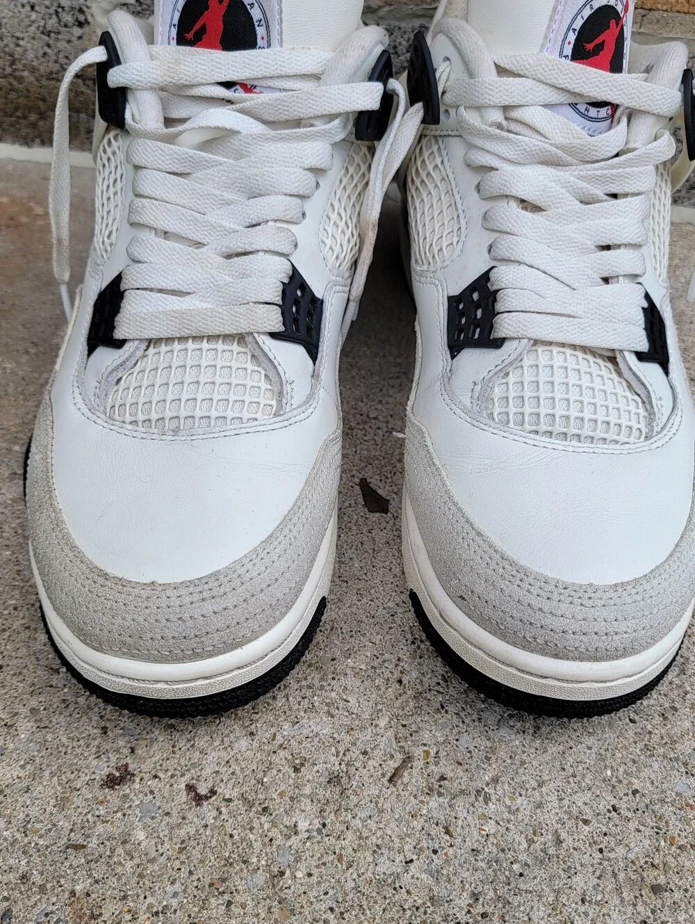 Air Jordan 4 Retro OG Fight Club Blacj White Mens Sneakers 11